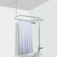 thumbnail image 1 of Utopia Alley HP1SS Hoop Shower Rod for Clawfoot Tub  Chrome, 1 of 1