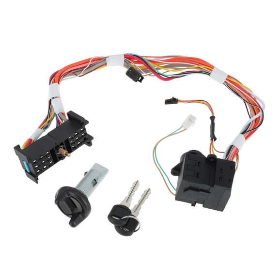 Unique Bargains Ignition Lock Cylinder and Start Switch with 2 Key for Chevrolet C1500 C2500 C3500 for GMC Yukon Ignition Switch Cylinder Lock No.26061331/26075995