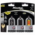 thumbnail image 1 of Cilindro Padlock Master Lock de acero laminado de 4 pines con llave igual, 1 of 1