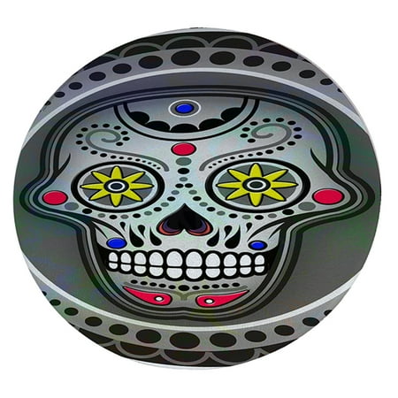 

KuzmarK 12 Round Glass Cutting Board - Sugarskull Nitro