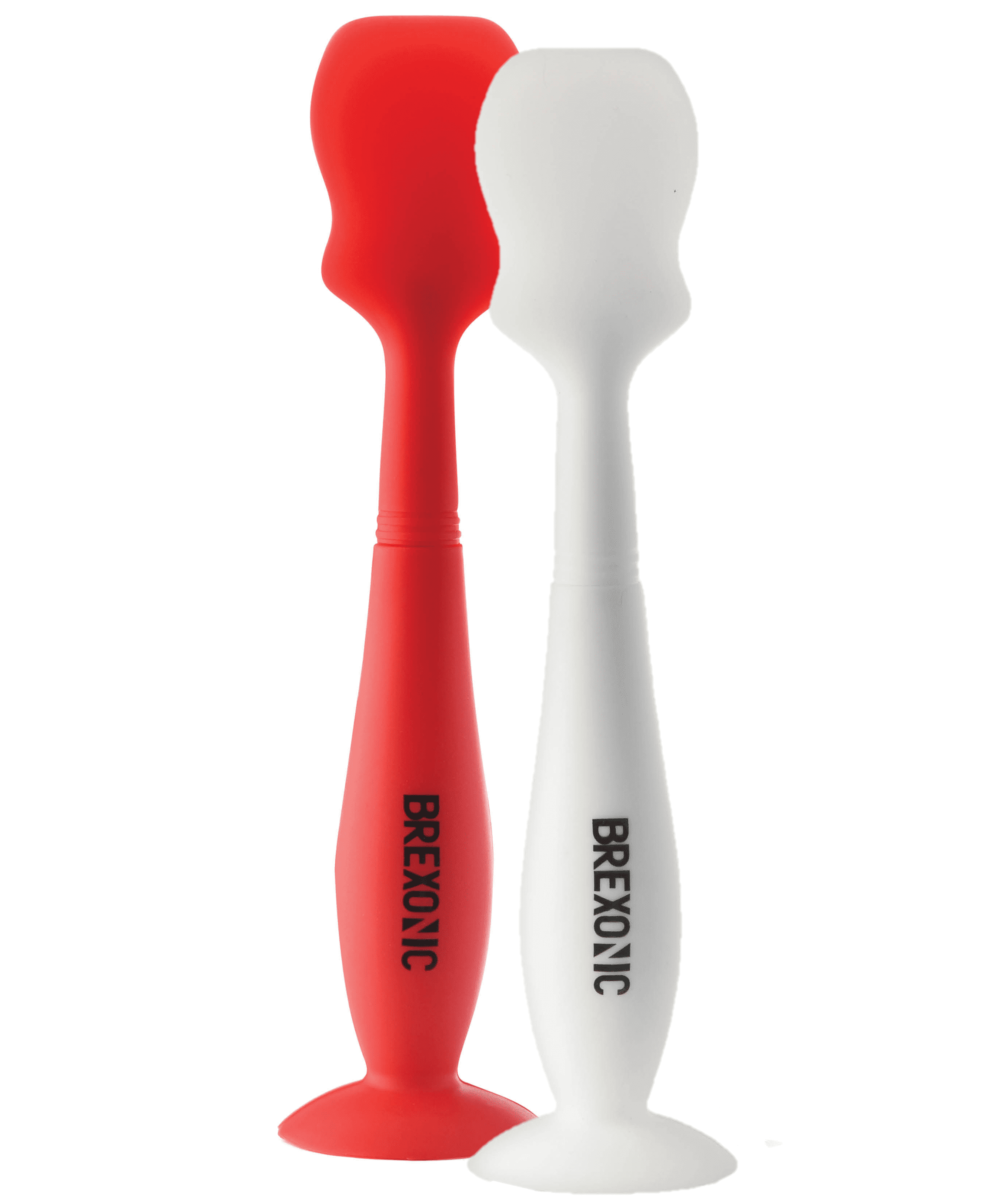 2 Pk White and Red Brexonic Baby Brush Diaper Cream Applicator for