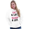 thumbnail image 4 of Funny Lazy Eat Sleep A Lot Saying Hoodie Sweatshirt Women Men Brisco Brands S, 4 of 5