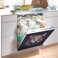 thumbnail image 4 of Leopard Cheetah Colorful Dishwasher Magnetic Covers Magnet Sticker Kitchen Decor Dishwasher Refrigerator Front Door Covers Decorative Magnetic 23" x 26", 4 of 5