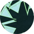 thumbnail image 1 of Ahgly Company Machine Washable Indoor Round Transitional Deep Teal Green Area Rugs, 7' Round, 1 of 7