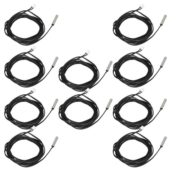 Thermistor Sensor, Quick Response NTC Temp Probe High Sensitivity Accurate 10Pcs Wide Utility For Measuring 5K B3470,5K B3950,10K B3435,10K B3950,15K B3950,20K B3950,50K