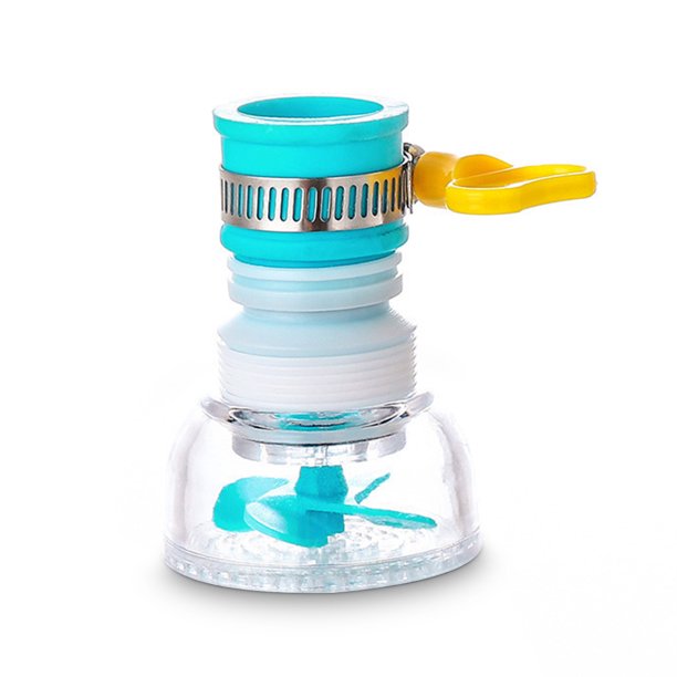 Grifo de lavabo de vanidad Filtro de grifo de lavado de ducha Extensor ajustable Adaptador de rociador flexible de cocina universal Tipo 3, 1 pieza 360 grados Vogacara HA009002-03B