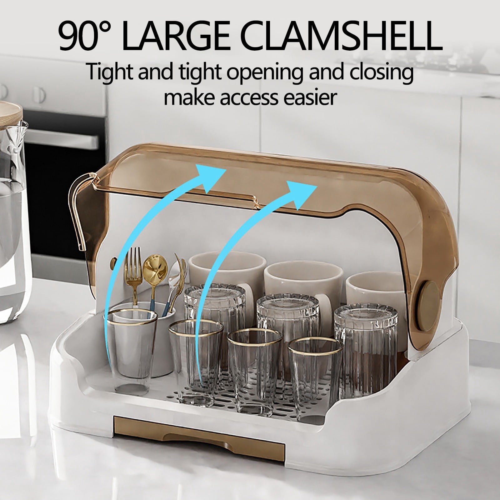 EGYMEN Baby Bottle Drying Rack Removable Drip Tray And Multiple Slots For Holding Bottles, Nipples, Pacifiers, And Other Accessories