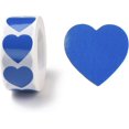 thumbnail image 1 of 2 rollos de 1000 pegatinas de papel con forma de corazón, etiquetas autoadhesivas, pegatinas en rollo, etiquetas de regalo, 1 of 4