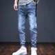 thumbnail image 5 of Pantalones vaqueros para hombre con estampado, pantalones cargo, pantalones vaqueros recortados de talla grande para hombre, empalmados, moda 2024, ropa de calle Y2k, primavera y otoño, suaves, 5 of 5