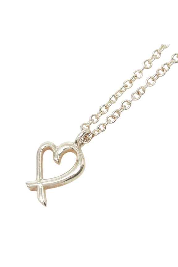 Pre-Owned Tiffany & Co. Loving Heart Necklace, SV925 Silver, Women's.
