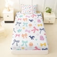 thumbnail image 3 of Erosebridal Colorful Bow Twin Sheet Sets, Cute Jellyfish Shark Bedding, 3 Pieces, 3 of 5