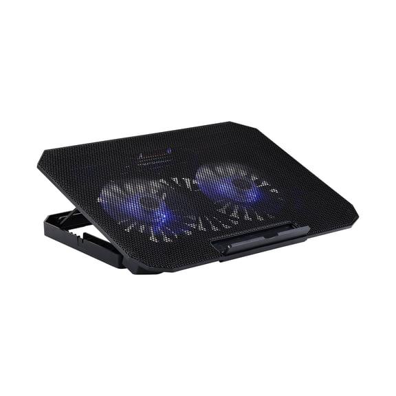 Incipio Laptop Cooling Pad with Dual Fans & USB Ports, Adjustable Ergonomic Laptop Stand with Cooling Mesh, Foldable Notebook Cooler for 10–17” Laptops, Gaming & Office Use
