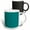 Multicolor, variant on 3drose, Color Teal, 11oz Two-tone Blue Mug