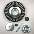 thumbnail image 4 of DOLITY Steel Wire Trimmer Head Round Steel Wire Brush Grass Brush Cutter String Trimmer A 6 inch, 4 of 5