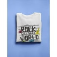 thumbnail image 3 of Rock Save The World . Sweatshirt Women -Image by Shutterstock, Female x-Large, 3 of 4