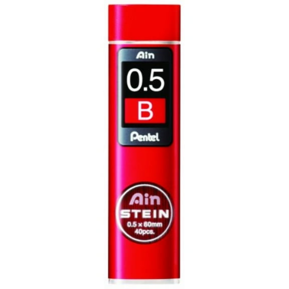Pentel Ain Stein Lead Refill (0.5mm), B, 40 Leads per Tube