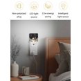 thumbnail image 4 of Christmas Night Lights Auto Sensor Black Snowman Plug-in LED Nightlights Dusk to Dawn for Living Room, Bedroom, Bathroom, Hallway, Wall Decor, Snowflake Bird Deer Pine Tree Forest Night Light, 4 of 9