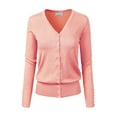 thumbnail image 1 of Made by Olivia Women's Classic Button Down Long Sleeve V-Neck Soft Knit Sweater Cardigan, 1 of 7