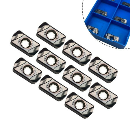 

GLFILL 10Pcs Tungaloy Lnmu0303Zer-Mj Ah120 Carbide Inserts Lathe Milling Tools