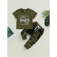 thumbnail image 2 of Coduop Baby Boys 2 Piece Outfit Set Short Sleeve T-Shirt and Logn Pants Infant Boy Clothes Set, 2 of 8