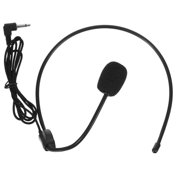 UPOUART Recording Microphone Headset Black Plastic Durable and Adjustable