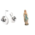 thumbnail image 1 of estatua de cisne,Figuras de cisne de cerámica modernas,Estatua de Lutero,Estatua de la Virgen María Figura Colección Religiosa,Figura de resina y Señora de Lutero, 1 of 8