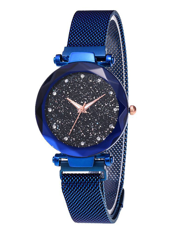 Women Luxury Waterproof Starry Sky Watch Magnet Stainless Steel Strap Band
