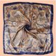 thumbnail image 3 of Bufanda grande de seda sintética de 90 cm para mujer, turbante con flores grandes, chal, pañuelo para la cabeza, 3 of 5