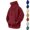 1 Wine, variant on Bazeneo Hoodies for Men Fleece Cowl Neck Hoodie Long Sleeve Hooded Sweatshirt with Pocket Embroidery Loose Fit Pullover Plain Colour Casual Jumper Autumn Winter Mens Hoodies