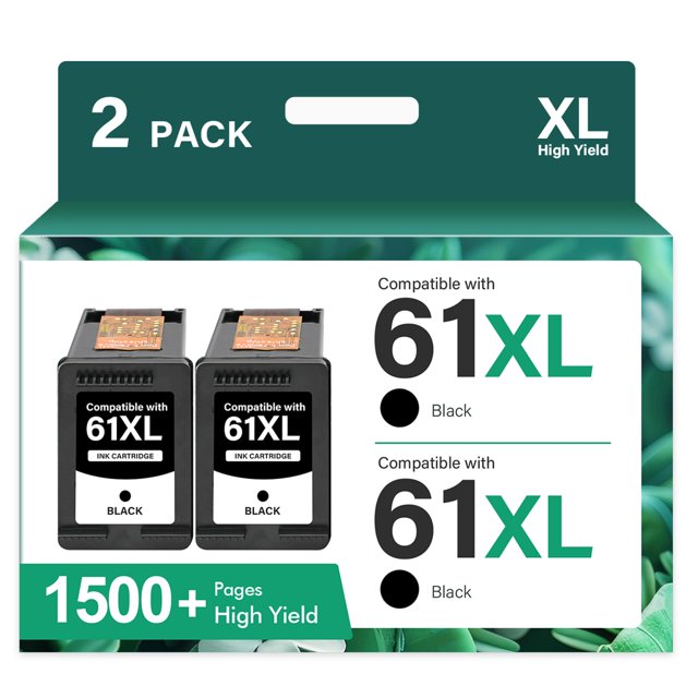 Cartucho de tinta negra 61XL Cool Toner de reemplazo para HP 61