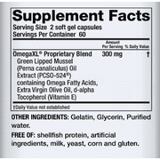 OmegaXL Joint Support Supplement - Natural Muscle Support, 60 Softgels & VitaminXL D3 High Potency Daily Vitamin D 5000 IU 125mcg Immune Support Supplement (30 Softgels)