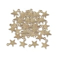 thumbnail image 2 of Segolike 50Pcs Five Pointed Star Charms Jewelry Making Accessories Bracelets Decorative Brooch Charm Pendants for DIY Crafting Hats Bag Accessory , Ancient Green, 2 of 8