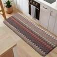 thumbnail image 5 of Brown Boho Geometric Triangles and Rhombuses Pattern Kitchen Rug Mat,Kitchen Runner Rugs Non Skid Washable,Decorative Kitchen Floor Mats for Kitchen,Sink,Laundry,17"x47.2", 5 of 7