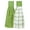 Cactus, variant on RITZ 3-Pack Solid and Multi Check Tie Towel Set, Black