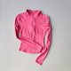thumbnail image 4 of Chaqueta de manga larga para deportes al aire libre para mujer, ropa de Yoga delgada, cárdigan de secado rápido con cremallera, cuello alto, chaqueta para correr, Fitness, Top, 4 of 6