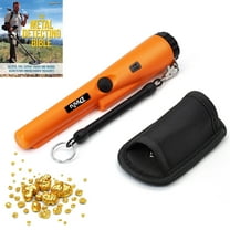 Dinfu Metal Detector Pointer, Professional Waterproof Handheld Probe Wand (Orange)