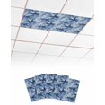 4 Pack Fluorescent Light Covers, 4 x 2 Feet, Blue Camouflage