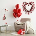 thumbnail image 5 of SSNTSY Valentine's Day Love Wreath, Artificial Heart Berry Wreath, Valentines Day Wreath with Red White Pink Heart Shaped Berries for Front Door Decor, 5 of 8