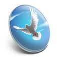 thumbnail image 2 of Dove Bird Flying In the Sky Metal 1.1" Tie Tack Hat Lapel Pin Pinback, 2 of 4