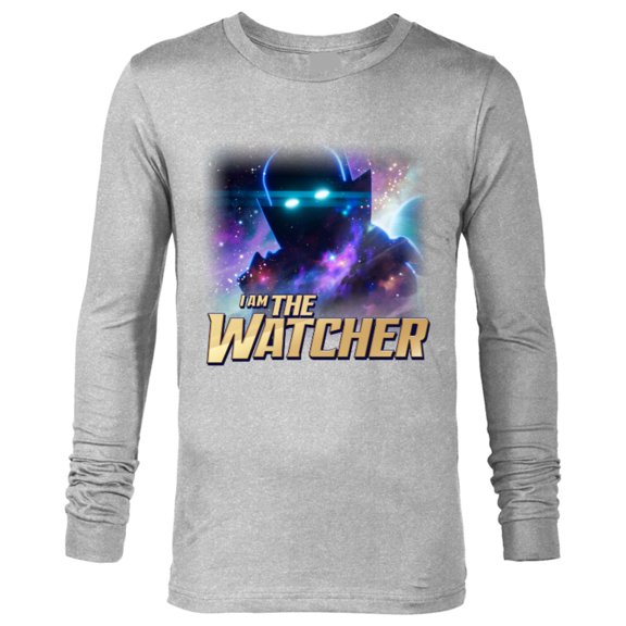 Marvel WHAT IF…? I Am The Watcher Cosmic - Long Sleeve T-Shirt for Men – Customized-Athletic Heather