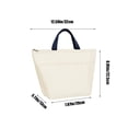thumbnail image 3 of Cagogo Insulated Lunch Bag, Thermal Insulated Bento Bag for Women Men, Thickened Portable Cooler Bag for Picnic Work Office, Water Oil Resistant Insulated Food Bag for Meal Prep Travel Gym, 3 of 6