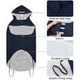 thumbnail image 5 of Chubasquero impermeable para perros YONGSHENG 5XL con capucha y tiras reflectantes, 5 of 5