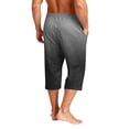 thumbnail image 5 of Fabrcox Gradient Capri Pants Men Elastic Waist Color Block Men Beach Pants Workout Summer Lightweight Trousers for Men with Pocket, 5 of 9