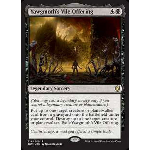 MtG Dominaria Rare Yawgmoth's Vile Offering (Foil) #114