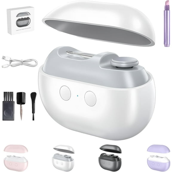 Easyclip Smart Nail Clipper, Electric Nail Clippers for Seniors, 3 in 1 Electric Nail Clipper, Portable Electrics Toenail Clippers, Painless Toenail Trimmer for Thick Nails, Low Vision