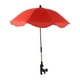 thumbnail image 1 of Sombrillas para silla de playa, cochecito, sombrilla con abrazadera flexible, ajustable 360 degree Rojo, 1 of 9