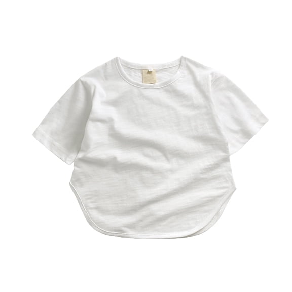 XUFLVPSEF Baby Boy Clothes Toddler Kids Girls Boys Short Classic Loose Short Soft Short Sleeve Solid T Shirt Tee Tops Clothes Boys Clothes White 9 Months