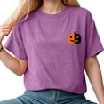 thumbnail image 5 of Godom Halloween Ghost T Shirt Women Funny Pumpkin Printed Cute T Shirts Short Sleeve Fall Season Tees, 5 of 7