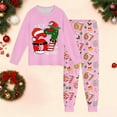 thumbnail image 2 of 67 shirt Festive Holiday Print Long Sleeve Pajama For K'ids Cozy Loungewear Soft Two Piece Outfit B'oys Nightwear Family Matching, 2 of 3