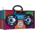 thumbnail image 3 of Wireless Express WE-BB Bluetooth FM Radio Boombox Rechargeable Battery, Retro, 3 of 5